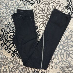 Black Shadow cargo pants size 25 womens with front zippers